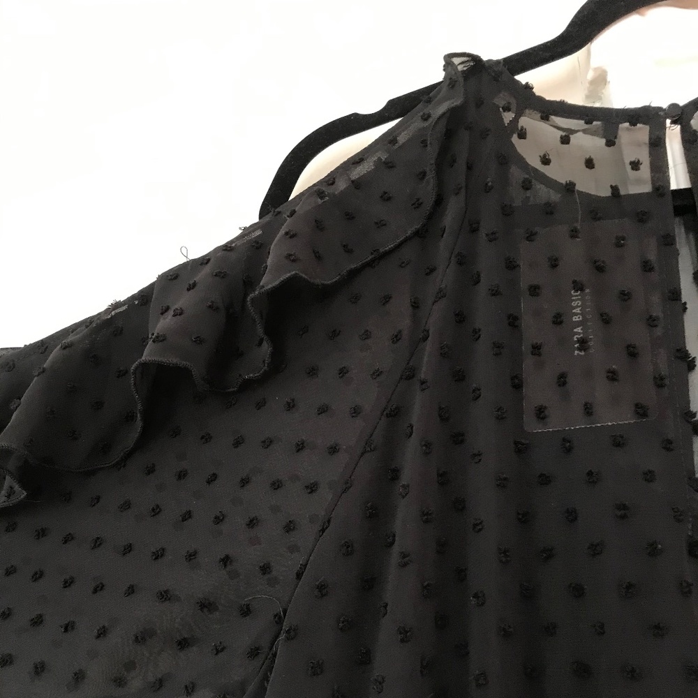 Black Jumper with Shoulder Cutouts